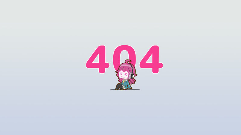404 Error Girl | Headphones Desktop Art wallpaper 4K