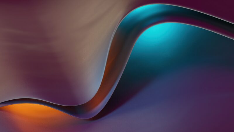 Abstract Curves | Gradient Flow Desktop wallpaper 4K
