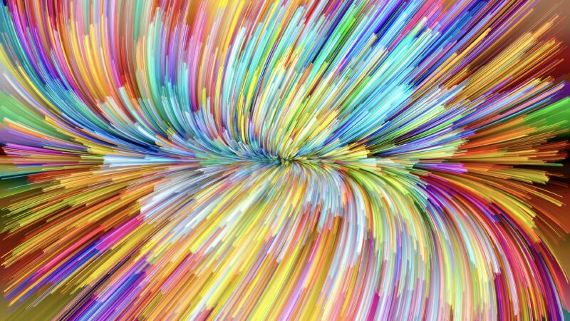 Abstract Lines Burst | Energetic Color Flow Desktop wallpaper 4K
