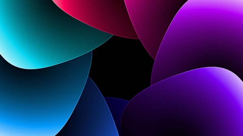 Aperture Colorful Gradient Spectrum wallpaper 4K