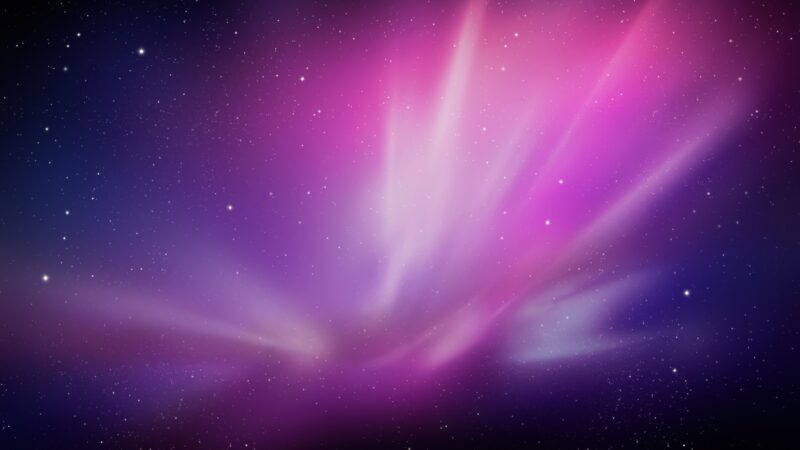 Aurora Blush Over Leopard Skies wallpaper 4K