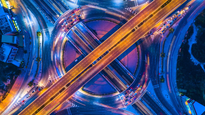 Bangkok Expressway Long Exposure Flow wallpaper 4K