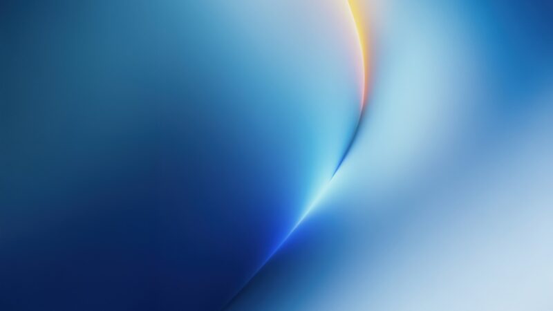 Blue Curved Lines Modern Elegance wallpaper 4K