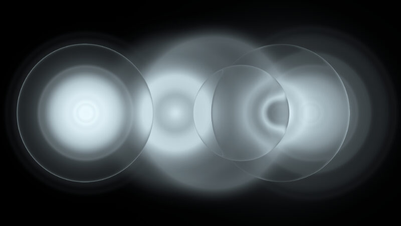 Circles Spiraling Into Grayscale Infinity wallpaper 4K