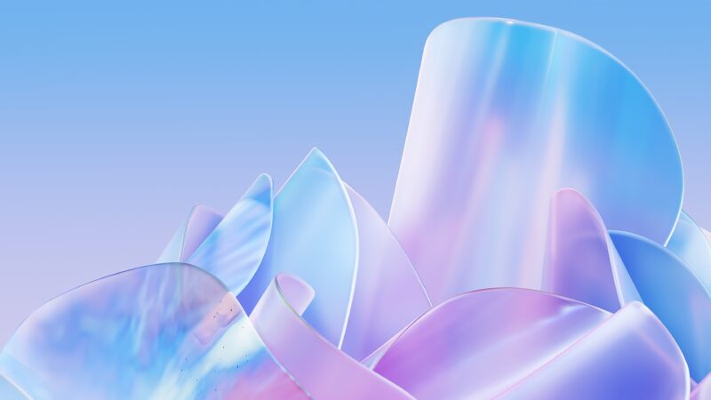 Crystal Sky Soft Iridescent Dream wallpaper 4K