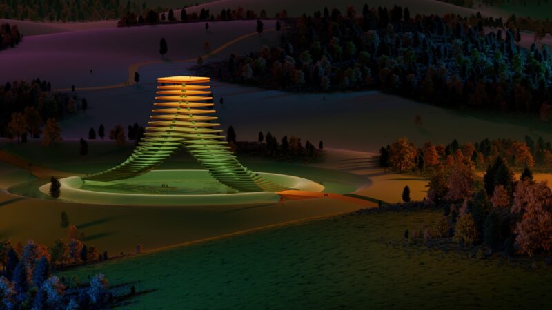 Dark Landscape After Midnight wallpaper 4K