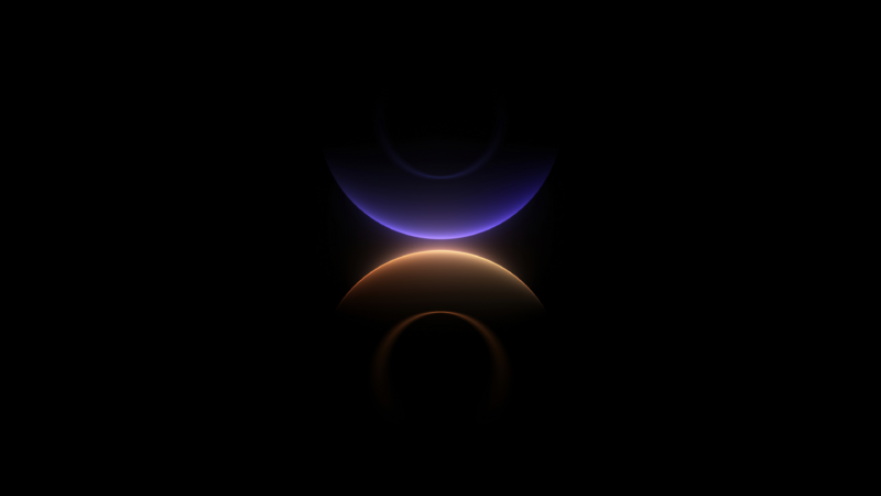 Dark Rings Glowing in Silence wallpaper 4K