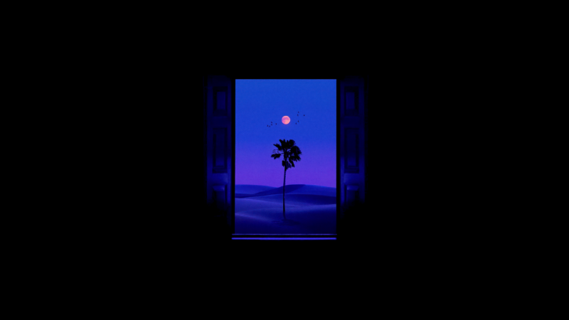 Desert Door Open to the Moon wallpaper 4K
