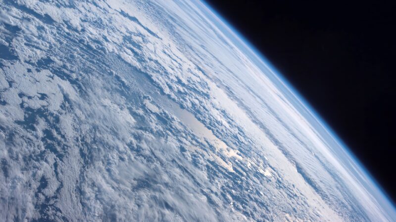 Earth Curve View | Cloudscape Space Desktop wallpaper 4K