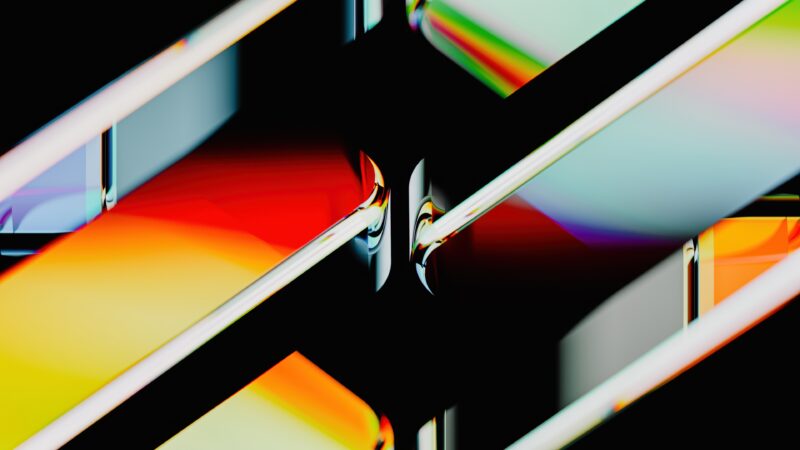 Glass Refraction on Pure Black wallpaper 4K