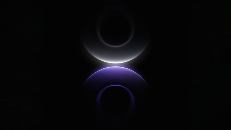 Gradient Circles Dark | Abstract Modern Desktop wallpaper 4K