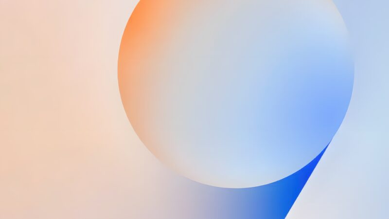 Gradient Sphere Drifting in Color wallpaper 4K