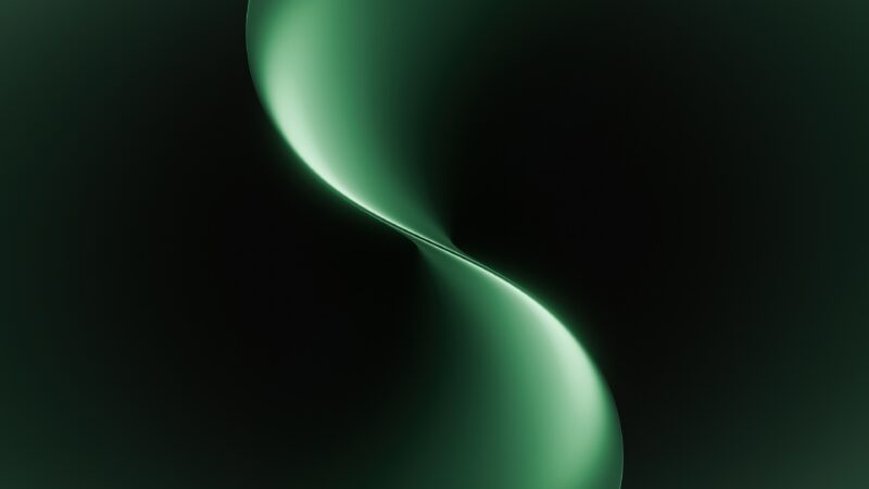 Green Swirl Abstract | Fluid Desktop Art wallpaper 4K