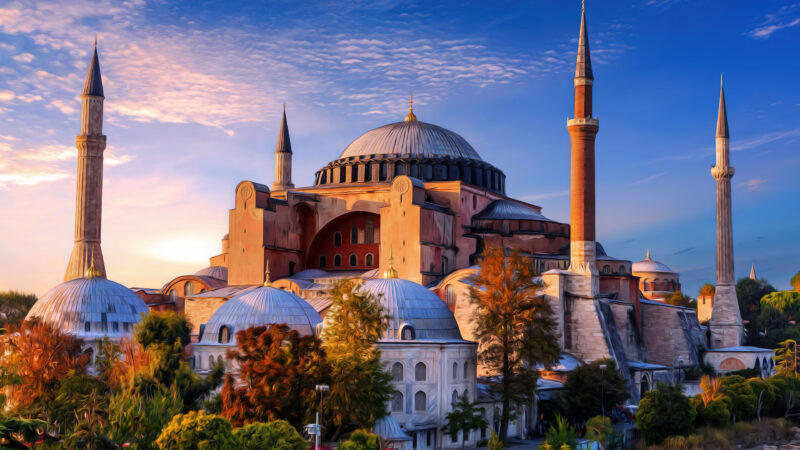 Hagia Sophia Stands Through the Ages wallpaper 4K