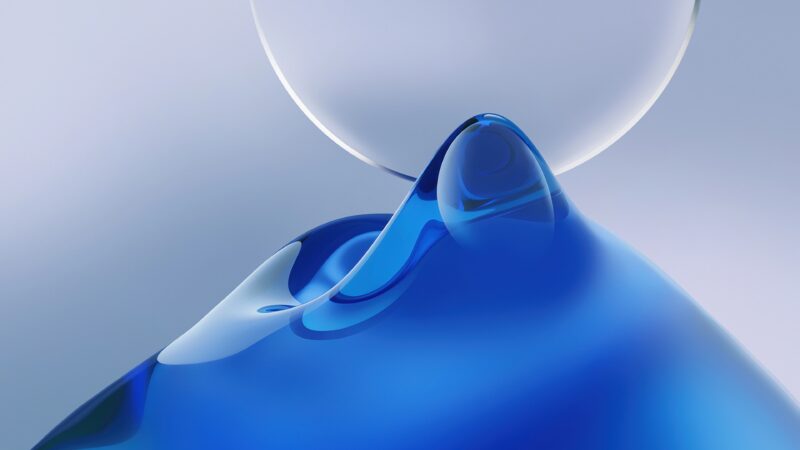 Honor Blue Modern Gradient Sweep wallpaper 4K