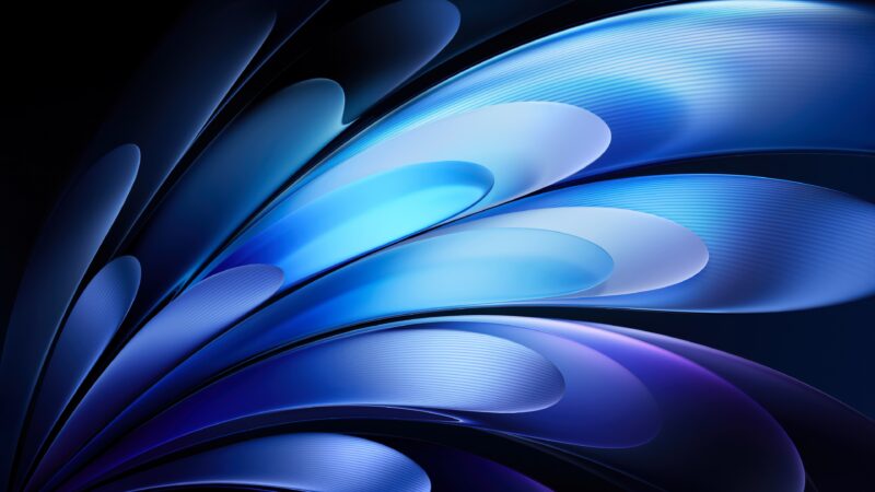 Midnight Blue Gradient Deep Flow wallpaper 4K