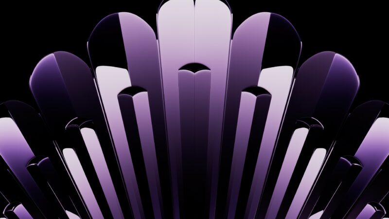 Purple Metallic Luxury AMOLED Geometry wallpaper 4K