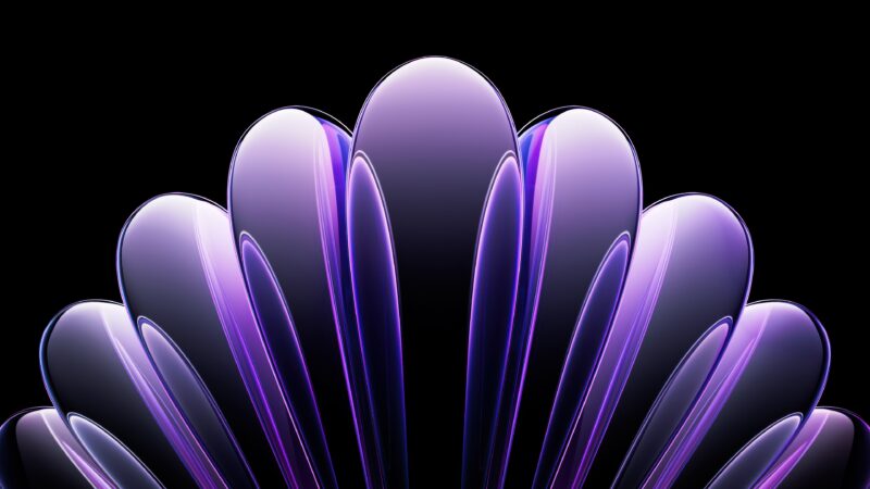 Purple Petal Abstract | Glossy Desktop Art wallpaper 4K