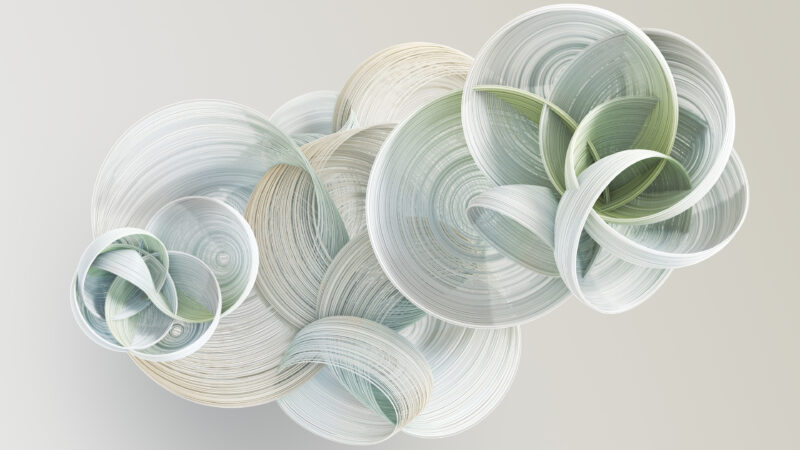 Sage Rings Suspended in Stillness wallpaper 4K