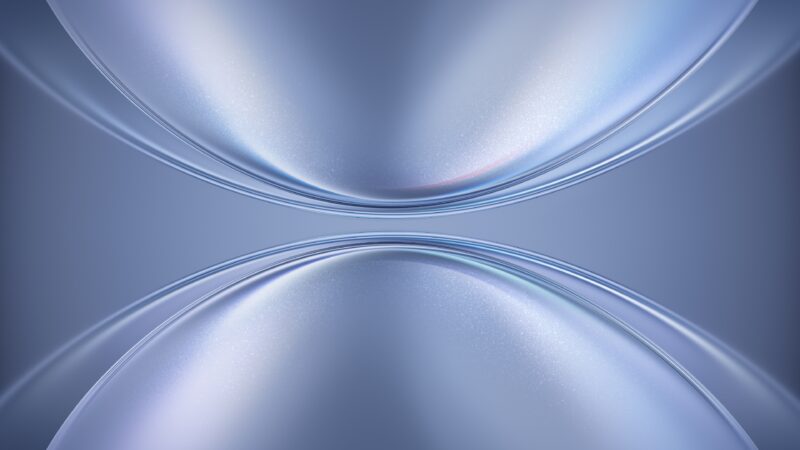 Silver Curves Abstract | Modern Metallic Desktop wallpaper 4K
