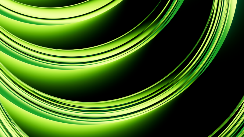 Smooth Green Curves in Glass wallpaper 4K
