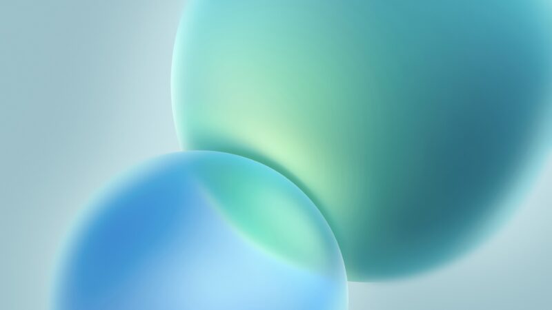 Soft Blue Gradient Shapes Blurred wallpaper 4K
