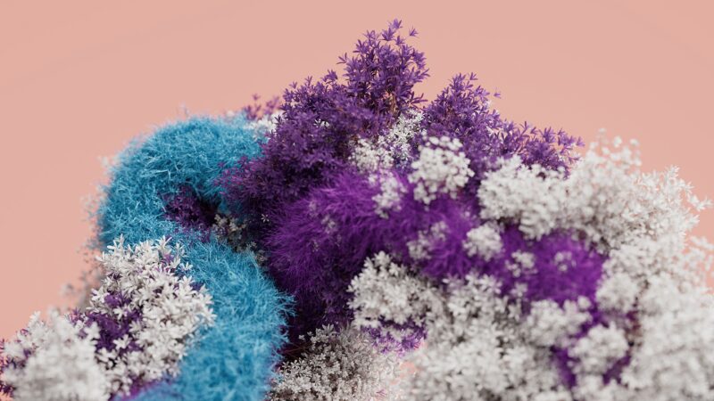 Soft Pink Abstract | Clusters & Textures Desktop wallpaper 4K