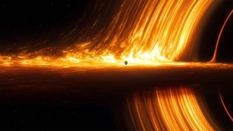 Solar Flare Planet Desktop | Cosmic Energy Burst wallpaper 4K