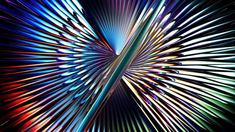 Symmetrical Optical Illusion in Glass wallpaper 4K