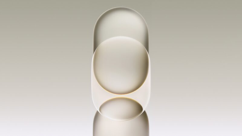 Translucent Geometry in Gradient Light wallpaper 4K