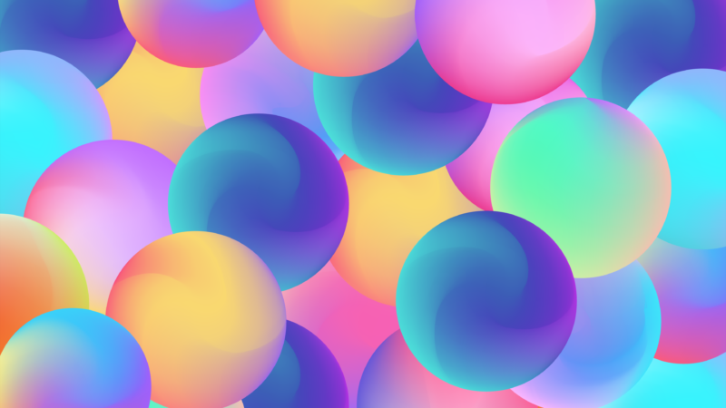 Colorful Spheres Abstract | Modern Desktop Art wallpaper 4K