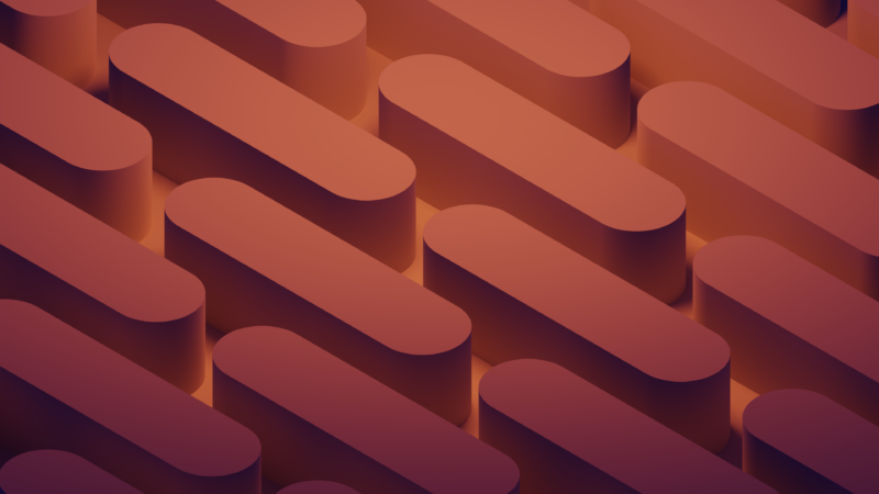 Warm Geometric 3D Pattern Play wallpaper 4K