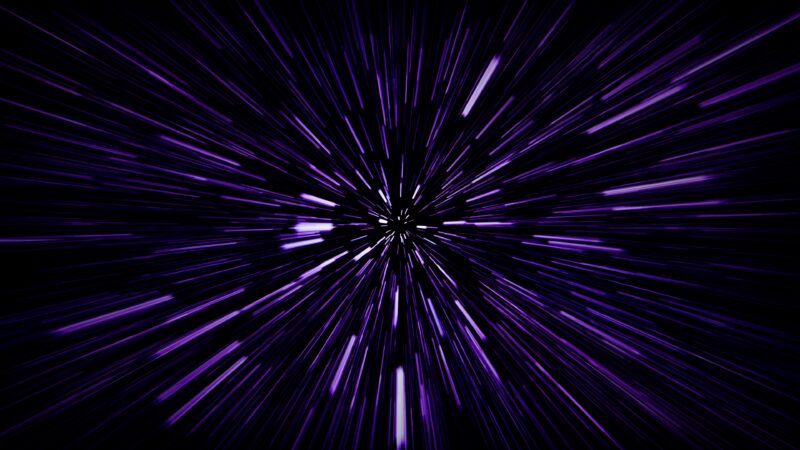 Warping Through the Dark Hyperspace wallpaper 4K