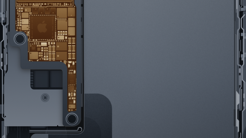 iPhone A18 Chip Interior | Tech Circuitry Design wallpaper 4K