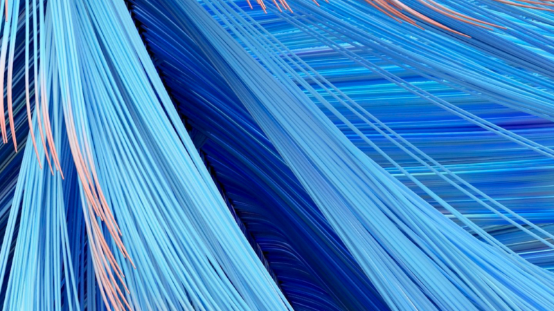 Blue Lines Gradient iPhone | Abstract Diagonal Flow wallpaper 4K