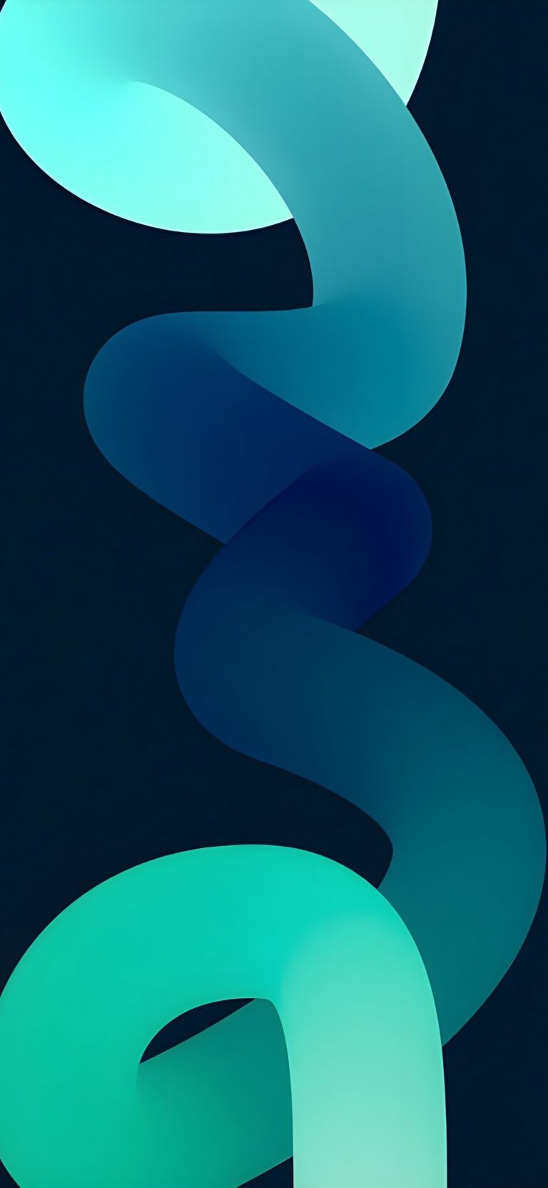 Blue Gradient Shapes | Modern iPhone Art wallpaper 4K
