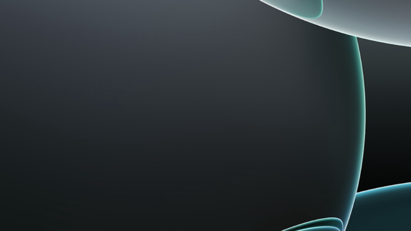 Abstract Bubbles | Teal Gray Gradient iPhone wallpaper 4K