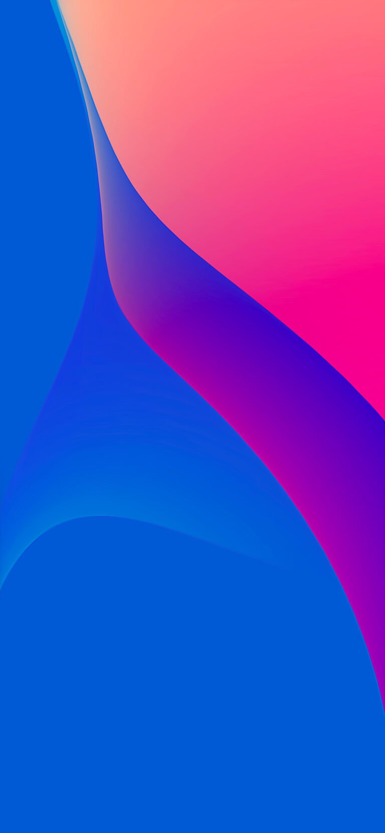 Gradient Curves iPhone | Soft Blue Purple Hues wallpaper 4K
