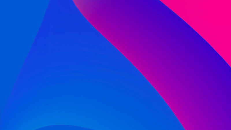 Gradient Curves iPhone | Soft Blue Purple Hues wallpaper 4K