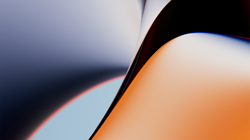 Fluid Abstract Forms iPhone | Gradient Color Blend wallpaper 4K