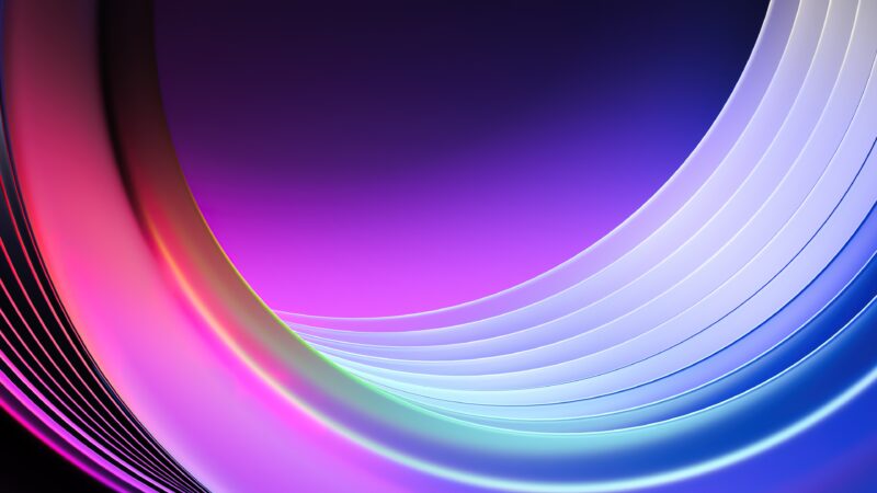 Abstract Gradient Curves | Colorful Desktop Art wallpaper 4K