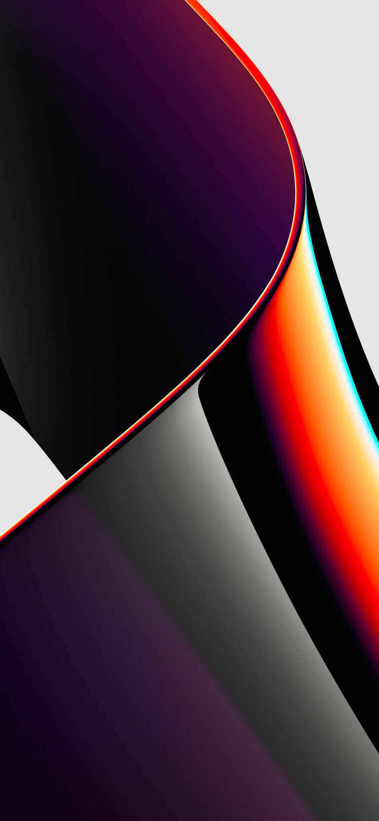 Gradient Curves iPhone | Dark Purple Abstract Art wallpaper 4K