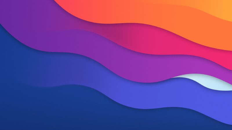 Abstract Gradient Layers | Calming Desktop Art wallpaper 4K