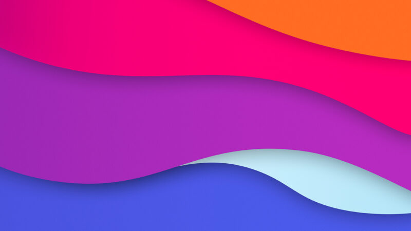 Abstract Gradient Layers iPhone | Flowing Color Blend wallpaper 4K
