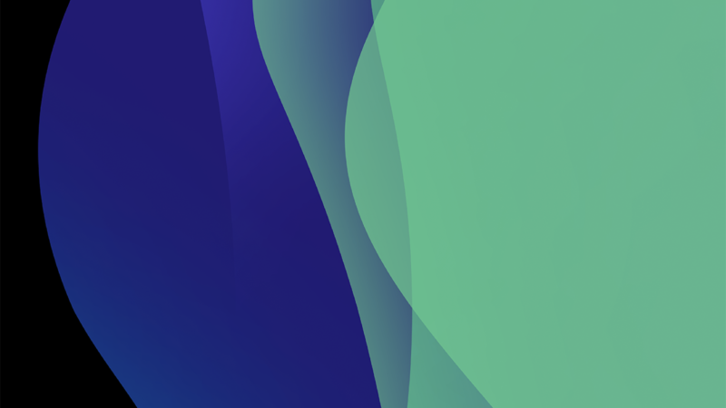 Abstract Gradient Shapes iPhone | Blue Green Swirls wallpaper 4K