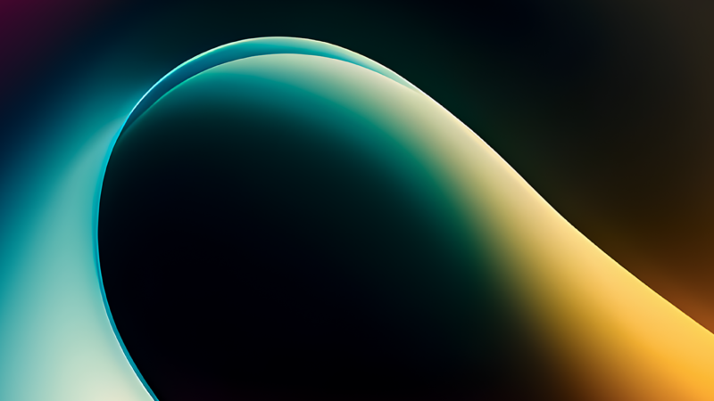 Orange Teal Curves iPhone | Abstract Flow Art wallpaper 4K