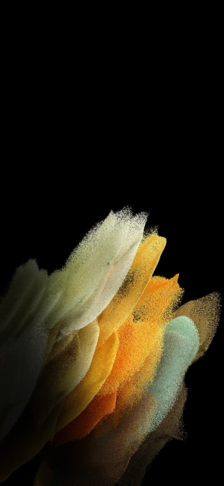 Paint Splashes iPhone | Gold & Green Abstract wallpaper 4K