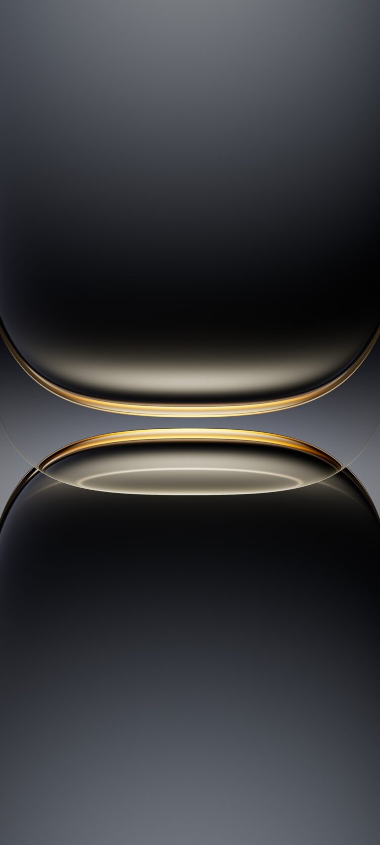 Gold Abstract Shapes iPhone | Dark Gray Layers wallpaper 4K