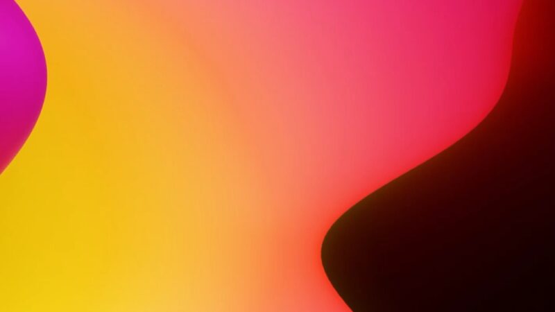 Gradient Abstract Shapes | Soft Color iPhone wallpaper 4K