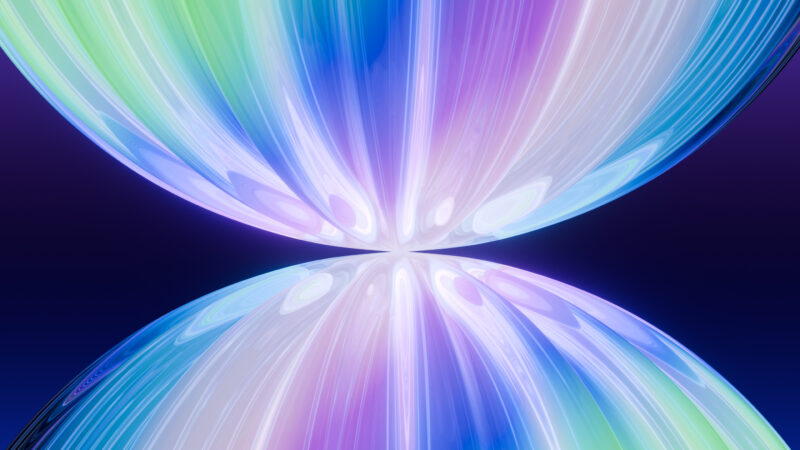 Abstract Spheres iPhone | Blue Green Purple Gradient wallpaper 4K